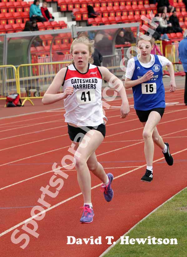 Under-15s 800 metres, Gateshead Open.